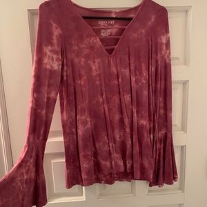 AE soft n sexy flare tiedye longsleeve